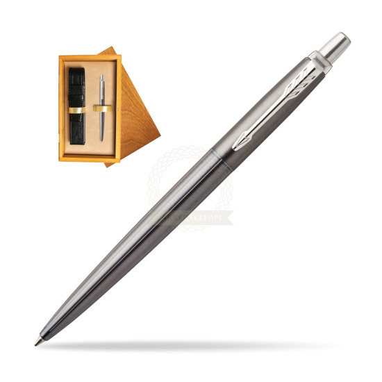 Parker Jotter Premium Gel Dark Oxford CT Penna a Sfera in single wooden box Honey Single Ecru