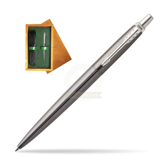 Parker Jotter Premium Gel Dark Oxford CT Penna a Sfera in single wooden box Honey Single Green