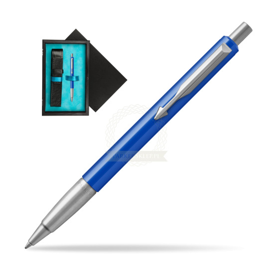Parker Vector Blue Kugelschreiber in single wooden box Black Single Turquoise