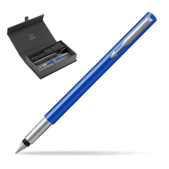 Parker Vector Blue Fountain Pen in original Parker box, closed case