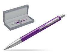 Parker Vector Purple Kugelschreiber in suede box grey