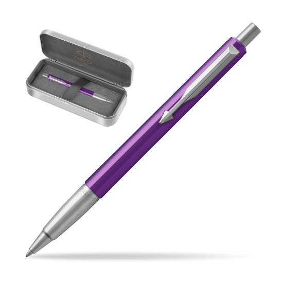 Parker Vector Purple Kugelschreiber in Parker metal gift box, special edition