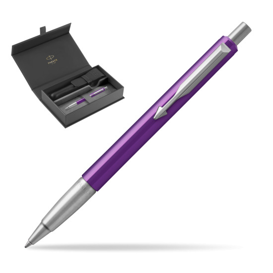 Parker Vector Purple Kugelschreiber in original Parker box, closed case