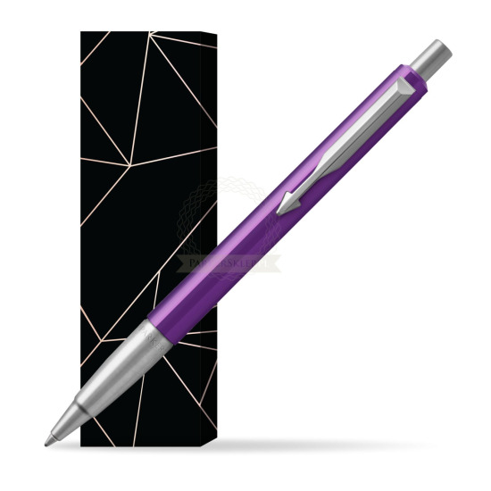 Parker Vector Purple Kugelschreiber in cover Lucky