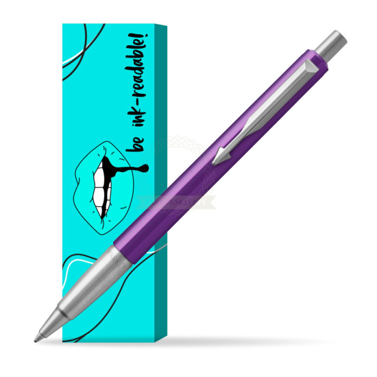 Parker Vector Purple Kugelschreiber in cover Ink-readable