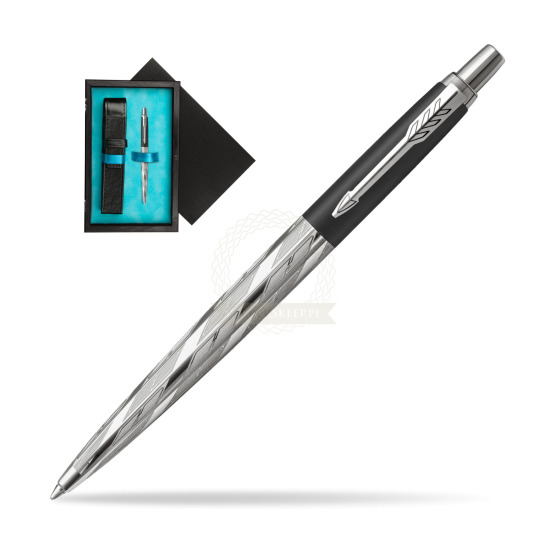 Parker Jotter London Architecture Black Postmodern CT Ballpoint Pen in single wooden box Black Single Turquoise