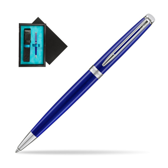 Waterman Hemisphere 2018 Bright Blue Ballpoint pen in single wooden box Black Single Turquoise