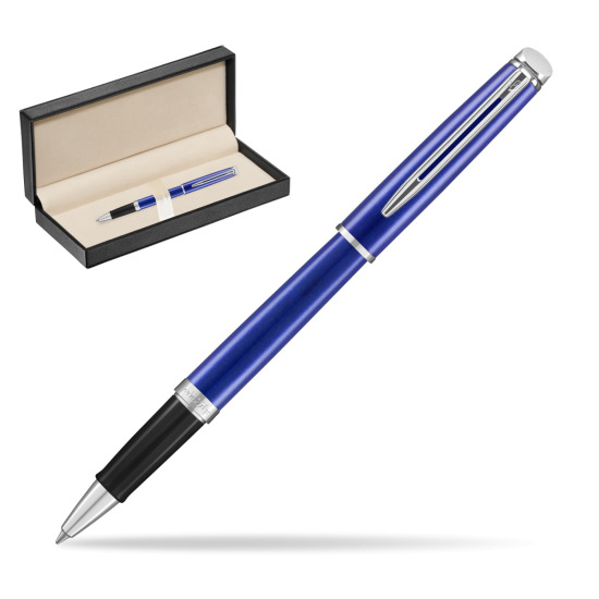 Waterman Hemisphere 2018 Bright Blue CT RollerPenna a Sfera in classic box pure black