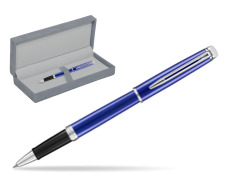 Waterman Hemisphere 2018 Bright Blue CT RollerPenna a Sfera in suede box grey