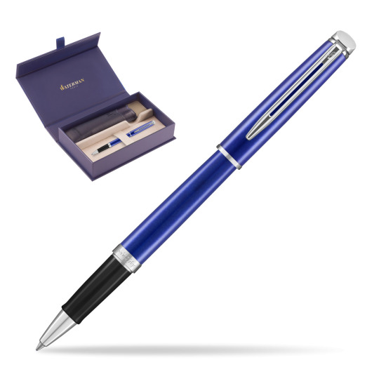Waterman Hemisphere 2018 Bright Blue CT RollerPenna a Sfera in original Waterman box, slide-out case