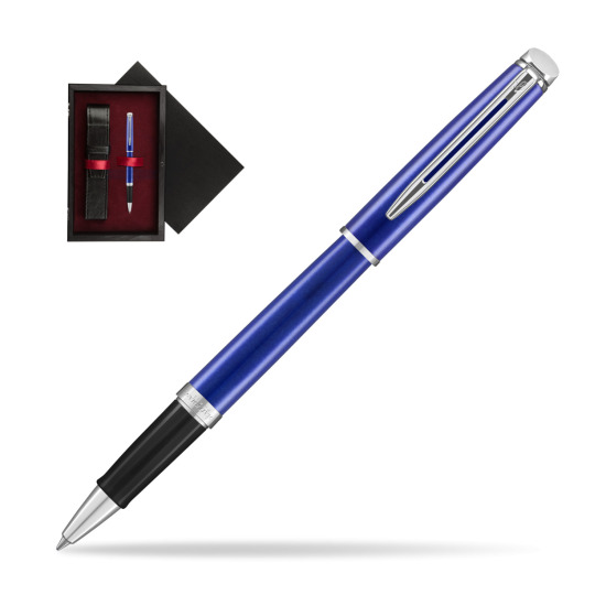 Waterman Hemisphere 2018 Bright Blue CT RollerPenna a Sfera in single wooden box Black Single Maroon