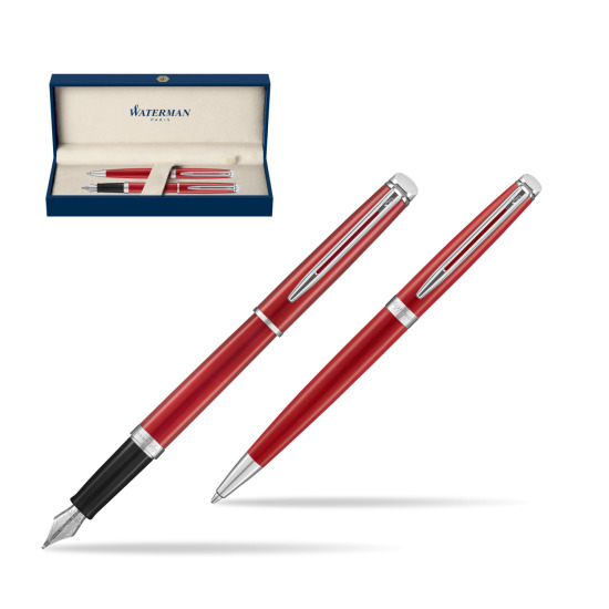 Waterman Penna Stilografica + Penna a Sfera 2018 Comet Red CT