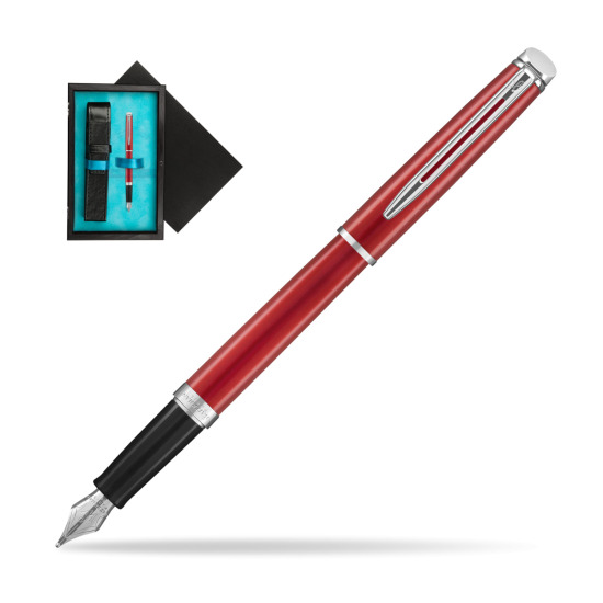 Waterman Hemisphere 2018 Comet Red CT Penna Stilografica. in single wooden box Black Single Turquoise