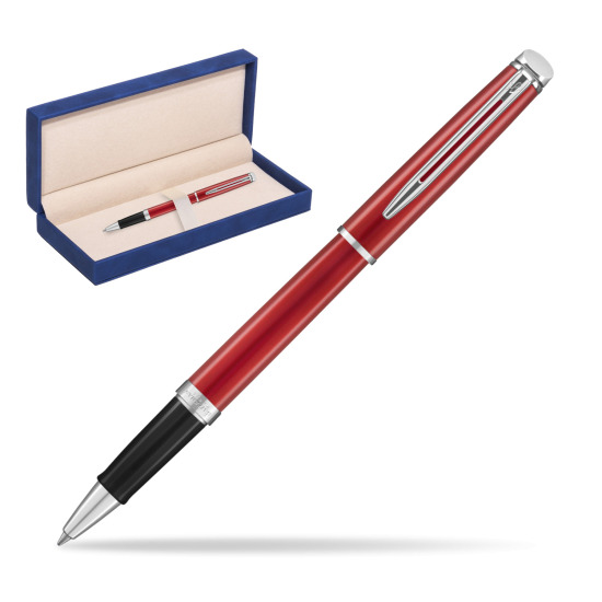 Waterman Hemisphere 2018 Comet Red CT RollerPenna a Sfera in suede box navy blue