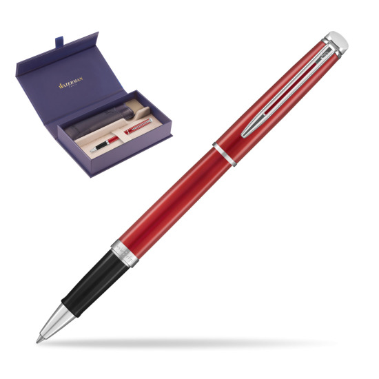 Waterman Hemisphere 2018 Comet Red CT RollerPenna a Sfera in original Waterman box, slide-out case