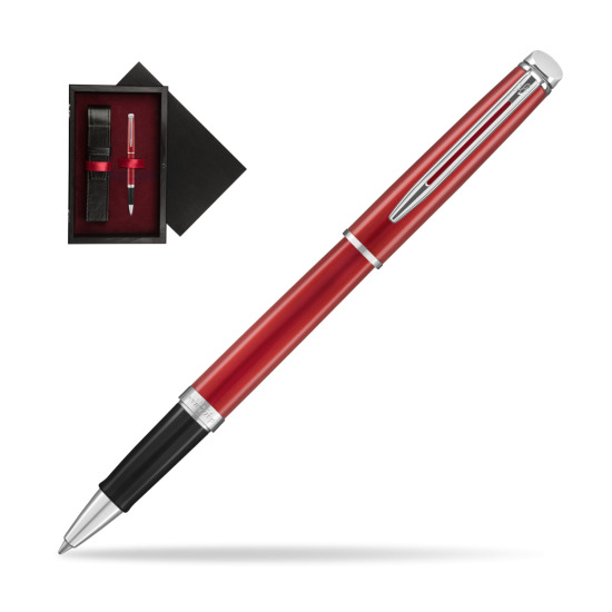 Waterman Hemisphere 2018 Comet Red CT RollerPenna a Sfera in single wooden box Black Single Maroon