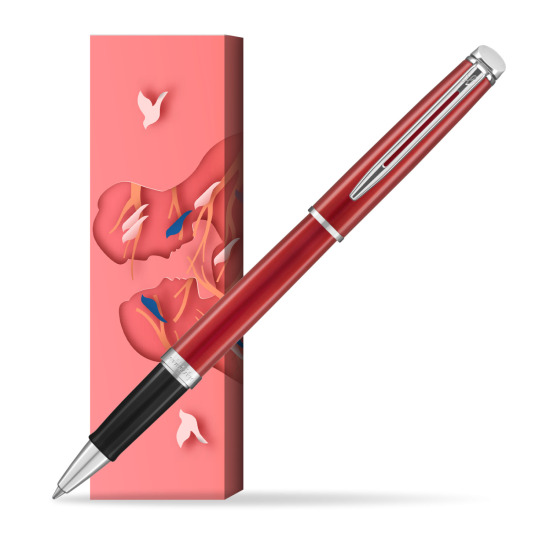 Waterman Hemisphere 2018 Comet Red CT RollerPenna a Sfera in cover Magic Moments