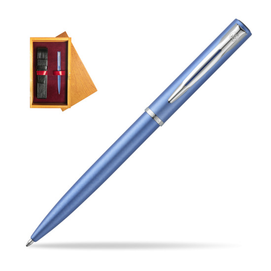 Waterman Allure blue CT Penna a Sfera  in single wooden box Honey Single Maroon