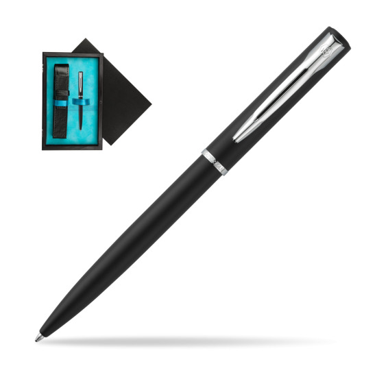 Waterman Allure muted black CT Penna a Sfera in single wooden box Black Single Turquoise