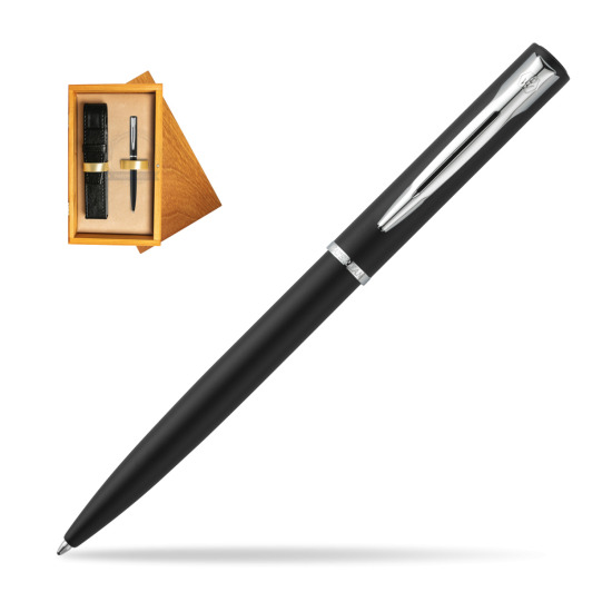 Waterman Allure muted black CT Penna a Sfera in single wooden box Honey Single Ecru