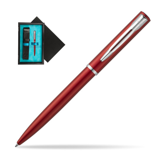 Waterman Allure red CT Penna a Sfera in single wooden box Black Single Turquoise