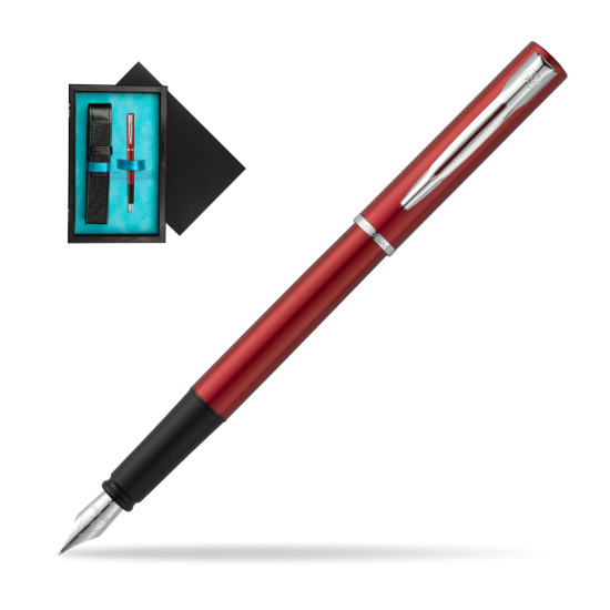 Waterman Allure red Penna Stilografica in single wooden box Black Single Turquoise