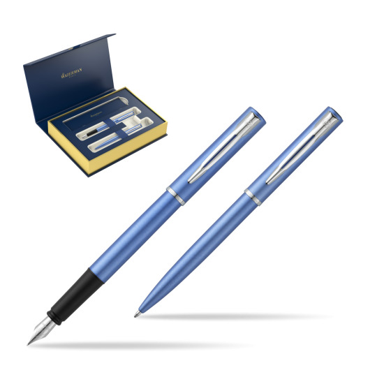 Waterman Penna Stilografica + Penna a Sfera Allure blue CT 