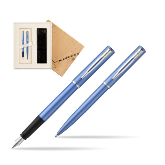 Waterman Penna Stilografica + Penna a Sfera Allure blue CT in Standard 2