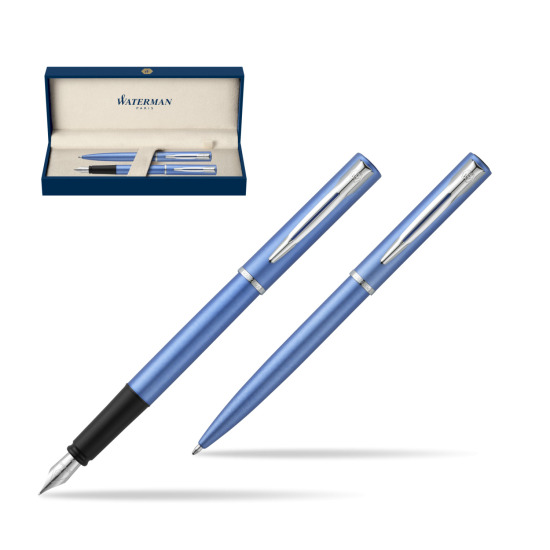 Waterman Penna Stilografica + Penna a Sfera Allure blue CT 