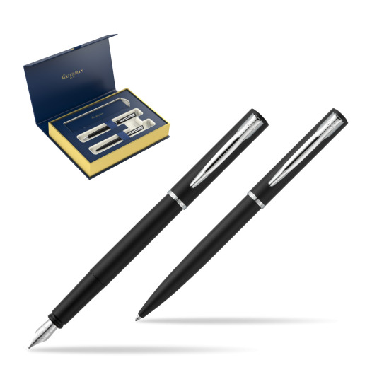 Waterman Penna Stilografica + Penna a Sfera Allure black CT 