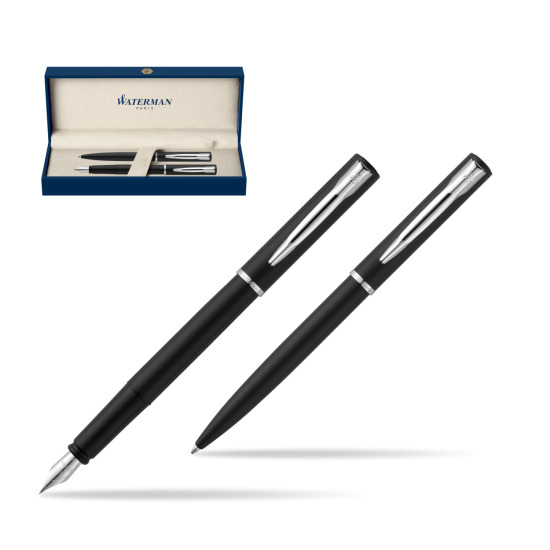 Waterman Penna Stilografica + Penna a Sfera Allure black CT