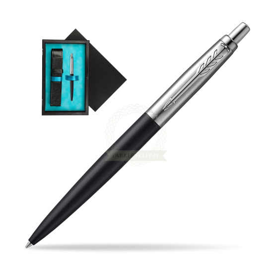 Parker Jotter XL Richmond Matte Black Kugelschreiber in single wooden box Black Single Turquoise