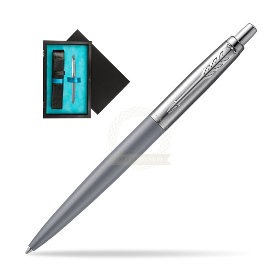 Parker Jotter XL Alexandra Matte Grey Kugelschreiber in single wooden box Black Single Turquoise