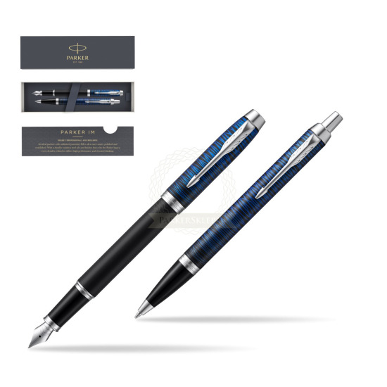 Parker set IM Blue Origin Fountain Pen + ballpoint pen