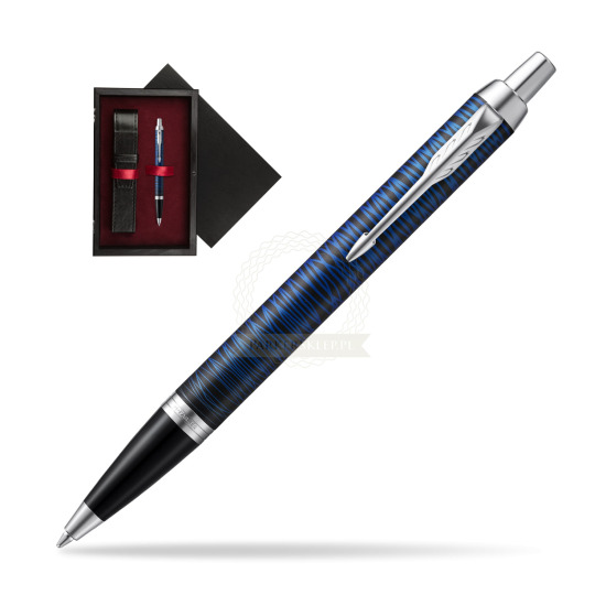 Parker IM Blue Origin Special Edition Penna a Sfera in single wooden box Black Single Maroon