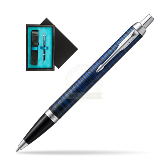 Parker IM Blue Origin Special Edition Penna a Sfera in single wooden box Black Single Turquoise