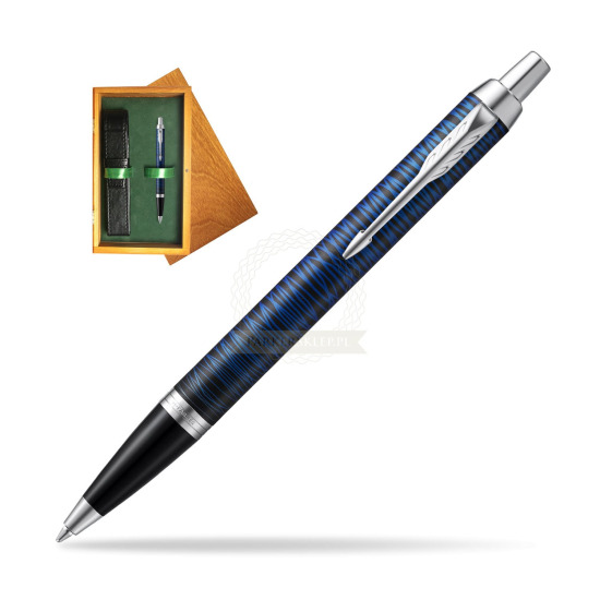 Parker IM Blue Origin Special Edition Penna a Sfera in single wooden box Honey Single Green