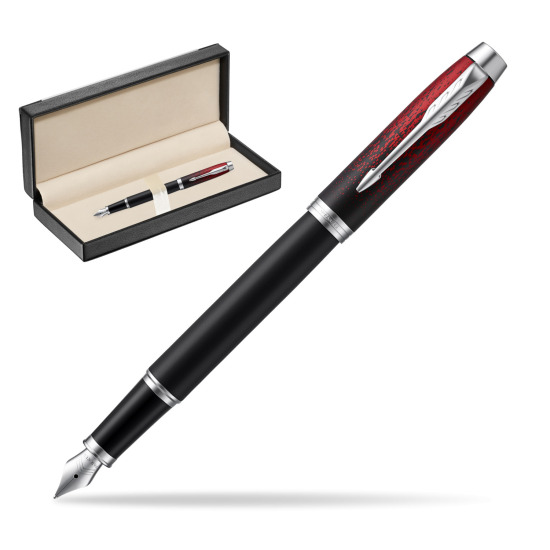 Parker IM Red Ignite Fountain Pen Special Edition in classic box black