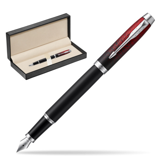 Parker IM Red Ignite Fountain Pen Special Edition in classic box pure black