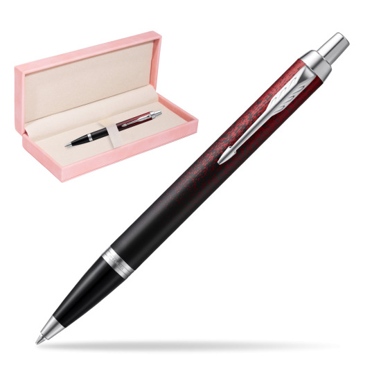 Parker IM Red Ignite Special Edition Penna a Sfera in suede box pink