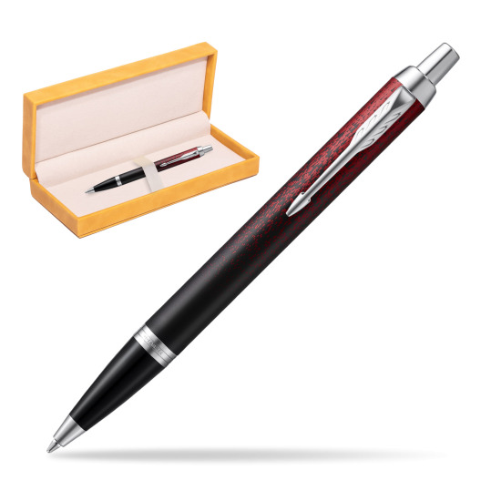 Parker IM Red Ignite Special Edition Penna a Sfera in suede box yellow