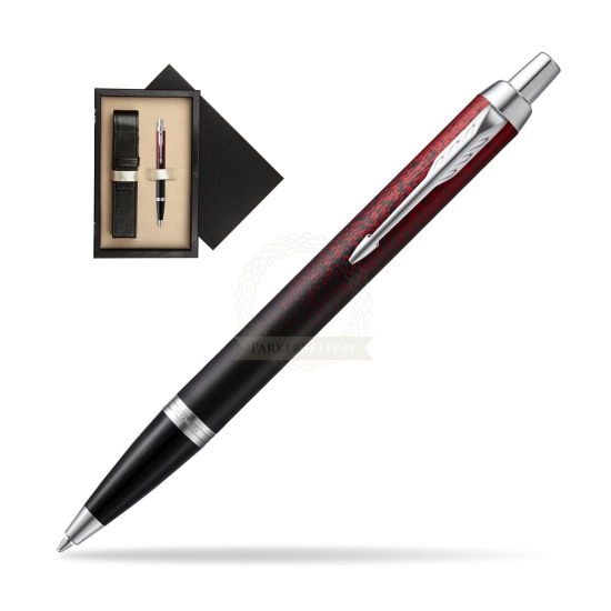 Parker IM Red Ignite Special Edition Penna a Sfera in single wooden box Wenge Single Ecru