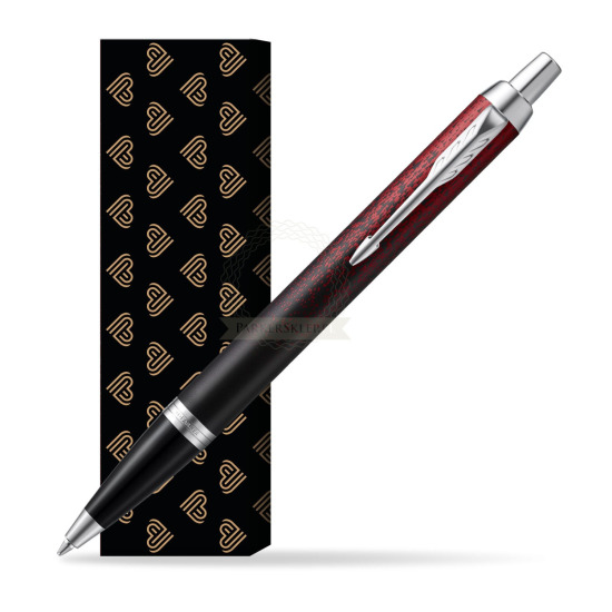 Parker IM Red Ignite Special Edition Penna a Sfera in cover Golden Hearts