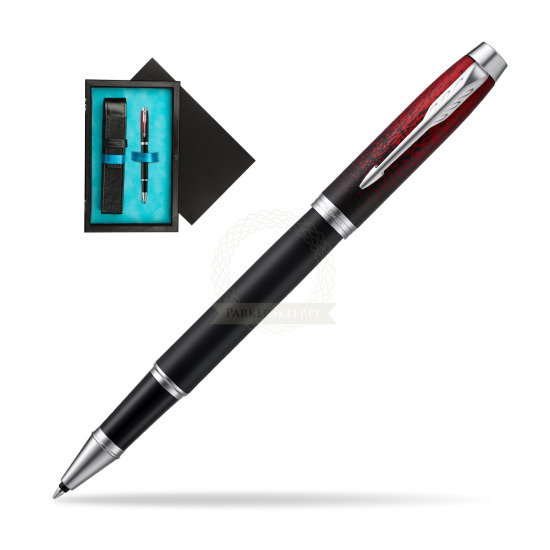Parker IM Red Ignite Special Edition Rollerball Pen in single wooden box Black Single Turquoise