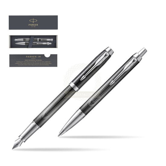 Parker set IM Metallic Pursuit Special edition fountain Pen + Ballpoint Pen