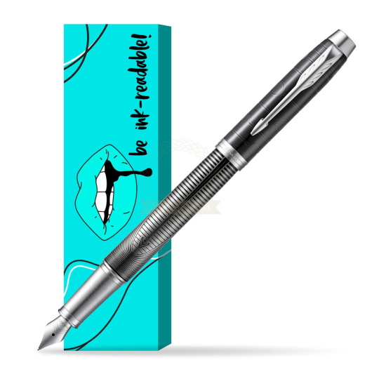 Parker IM Metallic Pursuit Fountain Pen. Special Edition in cover Ink-readable