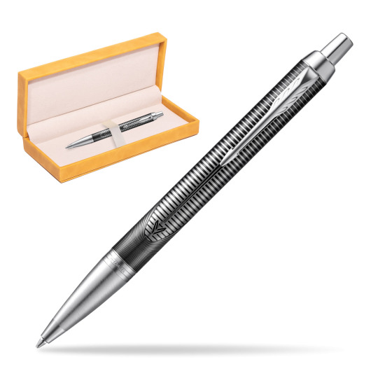 Parker IM Metallic Pursuit Special Edition Penna a Sfera in suede box yellow