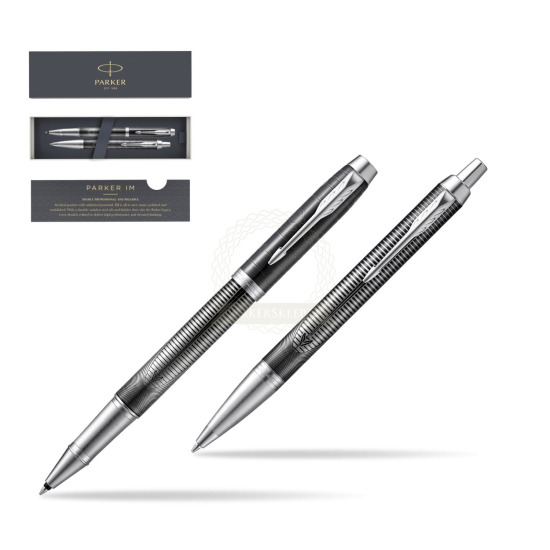 Parker set IM Metallic Pursuit Special Edition Rollerball Pen + Ballpoint Pen