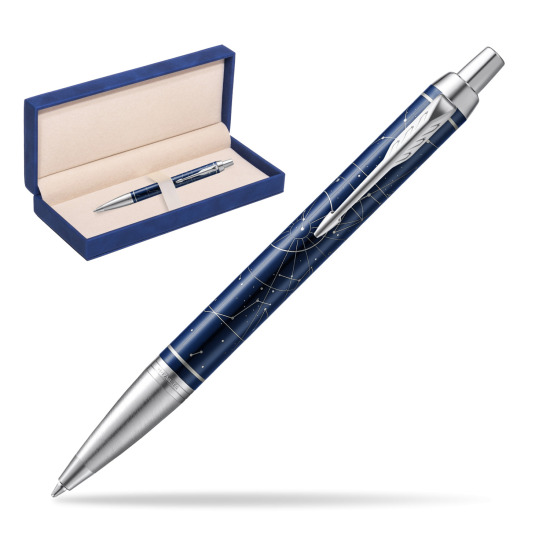 Parker IM Midnight Astral Special Edition Penna a Sfera in suede box navy blue