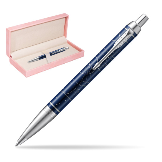 Parker IM Midnight Astral Special Edition Penna a Sfera in suede box pink